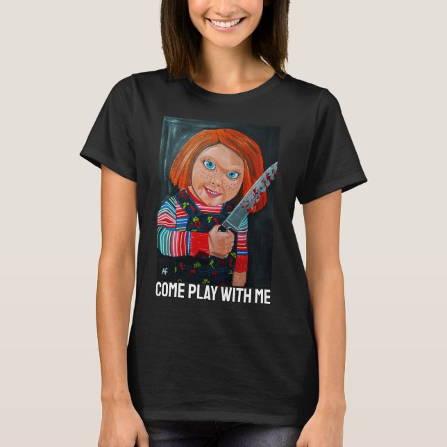T-shirt La peinture de poupée par Alfred Fox (Devant)