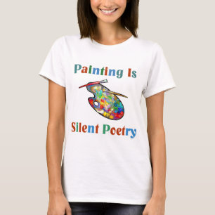 T-shirt La peinture est de la poésie silencieuse