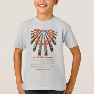 T-shirt La Pennsylvanie Railroads maintenant tout diesel