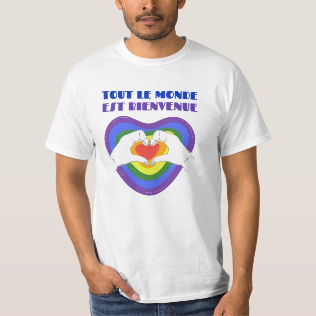 T-shirt La pensée du coeur  (Devant)