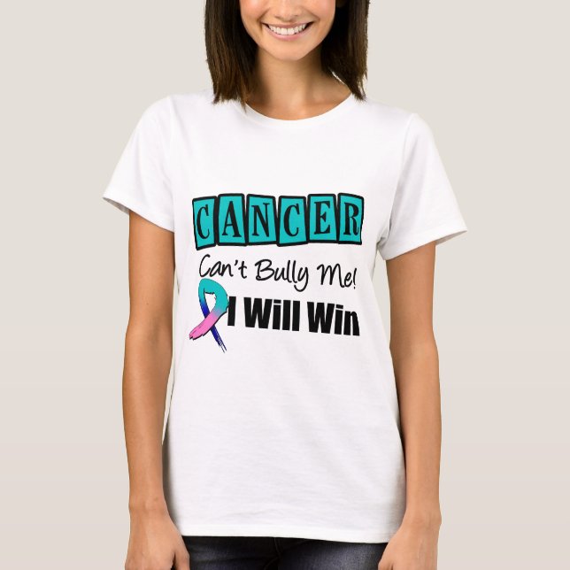 T-shirt La pente de cancer de la thyroïde m'intimident que (Devant)
