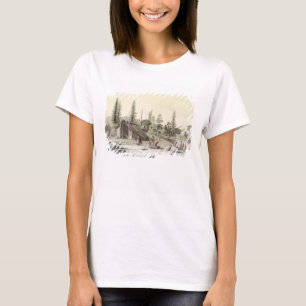 T-shirt La Perouse au port Francesci (gravure de couleur)