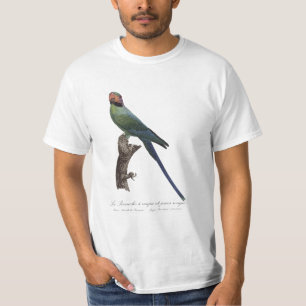 T-shirt La Perruche a nuque et joues rouges