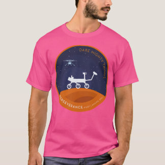 T-shirt La persévérance Rover Mars Nuit Silhoutte Homage P