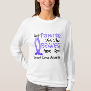 T-shirt La personne la plus courageuse je connais cancer