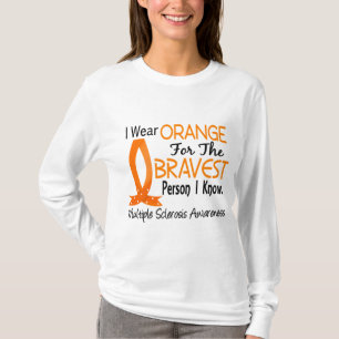 T-shirt La personne la plus courageuse je sais la scléros