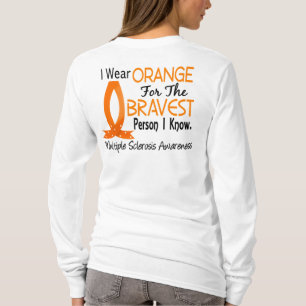 T-shirt La personne la plus courageuse je sais la scléros
