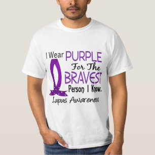 T-shirt La personne la plus courageuse je sais le lupus