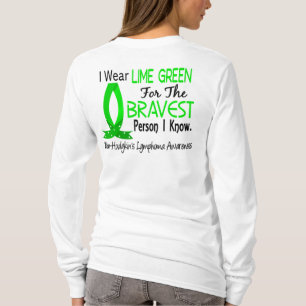 T-shirt La personne la plus courageuse je sais le lymphome