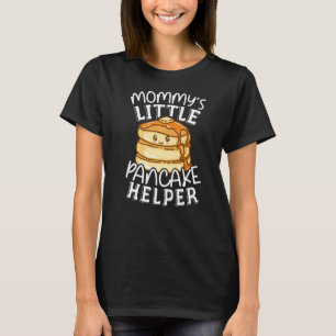 T-shirt La petite aide à la crêpe de maman souriant des cr