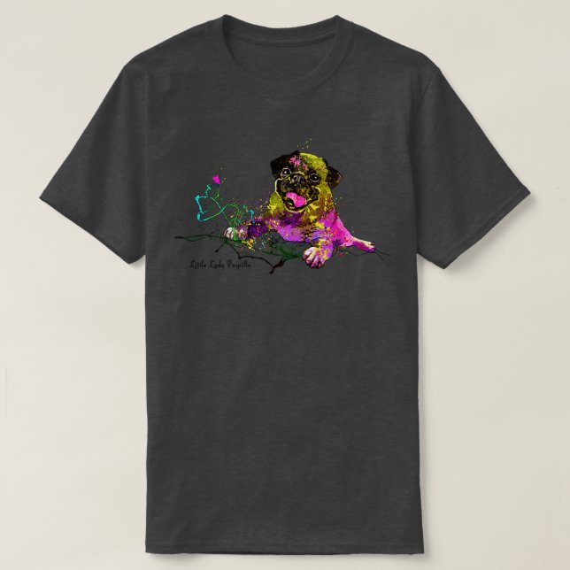 T-shirt La Petite Dame Pugzilla (Design devant)