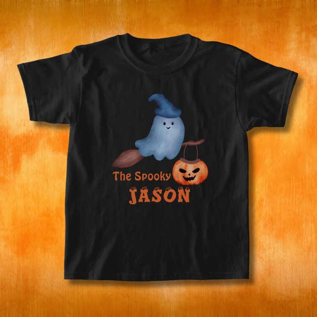 T-shirt La petite famille Éffrayante d'Halloween qui corre (Créateur téléchargé)