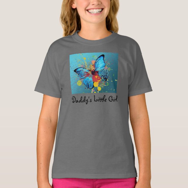 T-shirt La petite fille de papa (Devant)