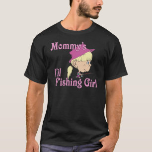 T-shirt La petite fille de pêche de maman