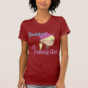 T-shirt La petite fille de pêche de papa