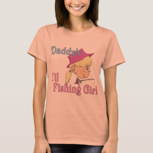 T-shirt La petite fille de pêche de papa