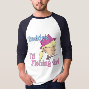 T-shirt La petite fille de pêche de papa