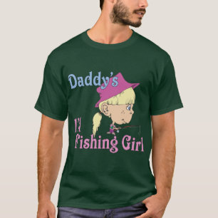 T-shirt La petite fille de pêche de papa