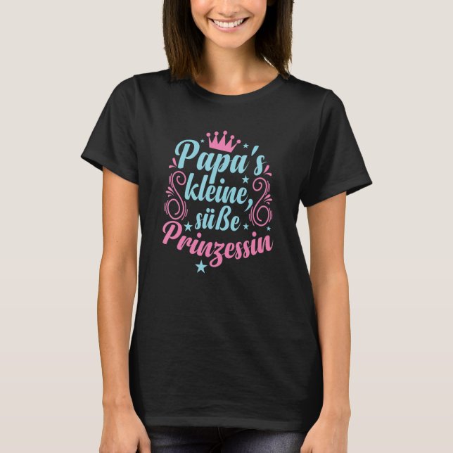 T-shirt La petite princesse de papa (Devant)
