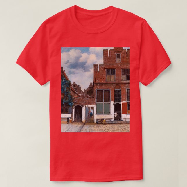T-shirt La petite rue Johannes Vermeer (Design devant)