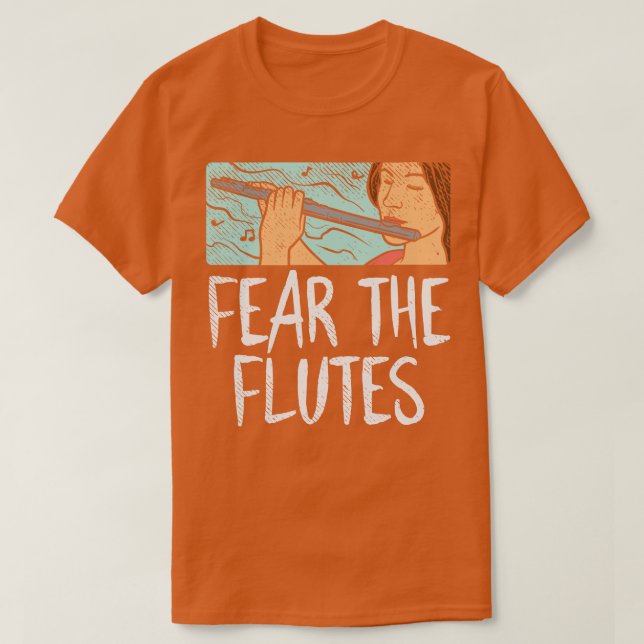 T-shirt La Peur Des Flutes (Design devant)