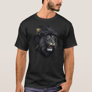 T-shirt La peur, le lion noir