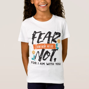 T-Shirt La Peur Pas Isaïe Bible Verse Conception Inspirant