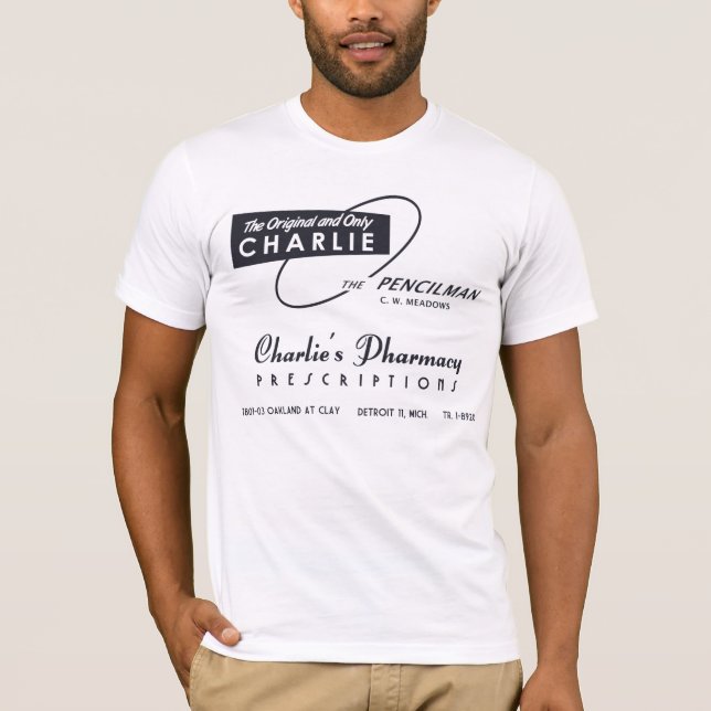 T-shirt La pharmacie Detroit de Charlie (Devant)