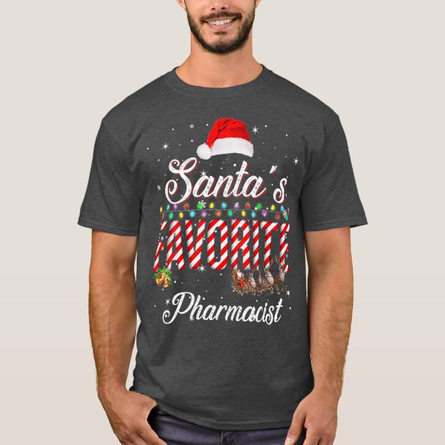 T-shirt La pharmacie favorite de Santas vend du xmas (Devant)