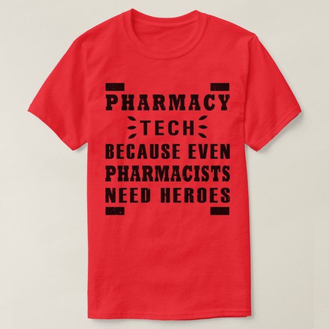 T-shirt la pharmacie parce que même les pharmaciens ont be (Design devant)