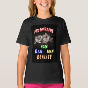 T-shirt La photographie plus réelle que la réalité