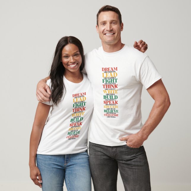 T-shirt La Phrase Noire - Mois de l'Histoire des Noirs (Unisexe)