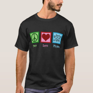 T-shirt La physique de l'amour de la paix