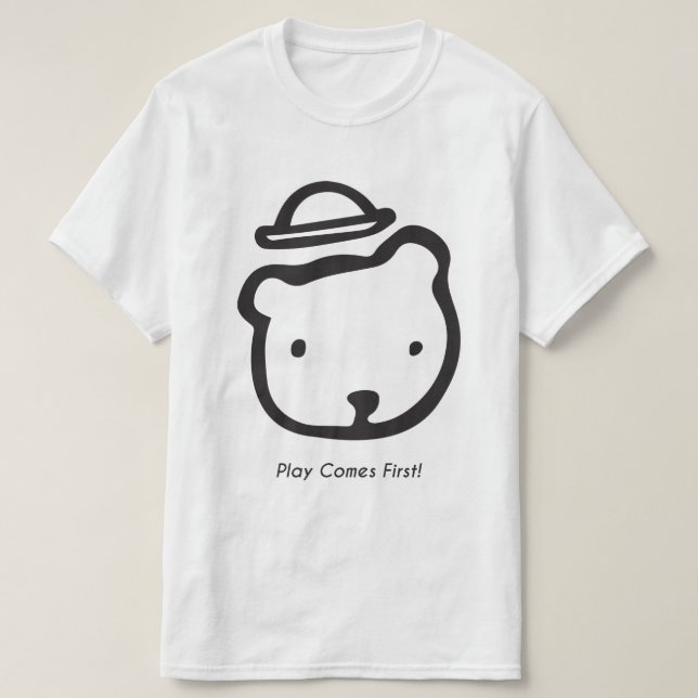 T-shirt La pièce de théâtre masculine devient la première  (Design devant)