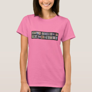 T-shirt La pièce en t Brown des femmes de John Rogers