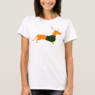 T-shirt La pièce en t de base des femmes de teckel de No