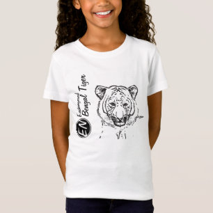T-Shirt La pièce en t de Bengale de l'enfant mis en