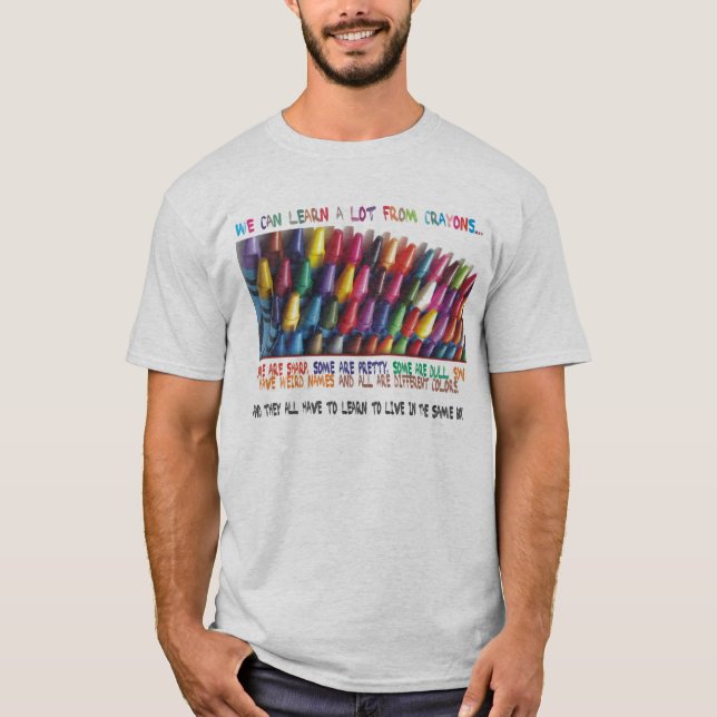 T-shirt La pièce en t de crayons (Devant)