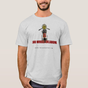 T-shirt La pièce en t de DEUX hommes de vélo