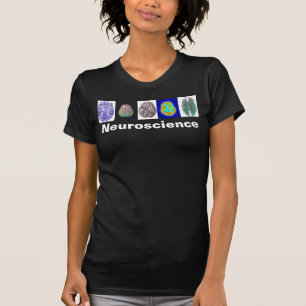 T-shirt La pièce en t de la femme de cerveau de neurologi