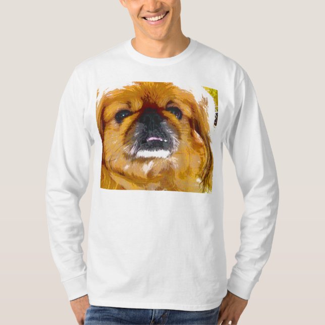 T-shirt La pièce en t de l'amoureux des chiens de (Devant)