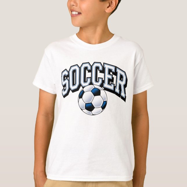T-shirt La pièce en t de l'enfant du football (Devant)