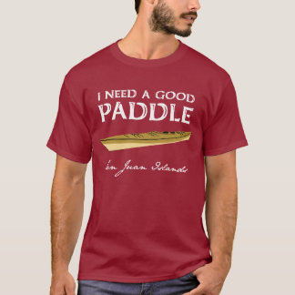 T-shirt La pièce en t de l'homme de Paddler de kayak