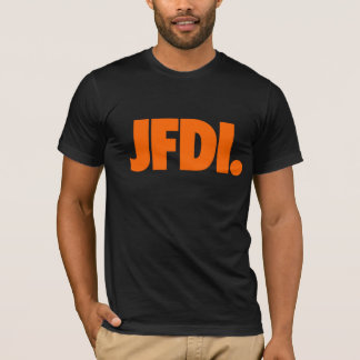 T-shirt La pièce en t définitive de JFDI (noir)