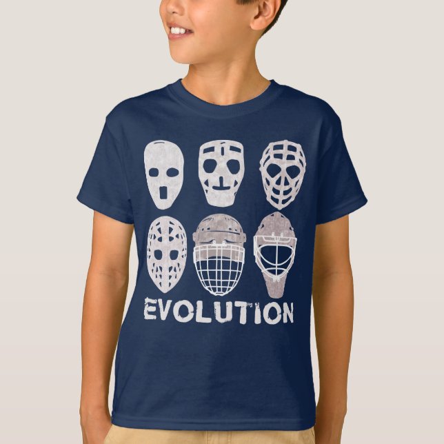 T-shirt La pièce en t des enfants d'évolution de masque de (Devant)