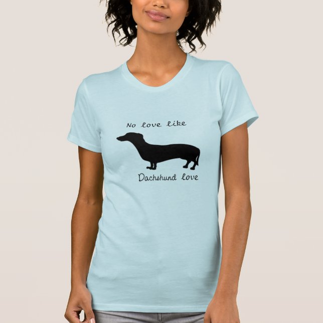 T-shirt La pièce en t des femmes d'amour de basset (Devant)