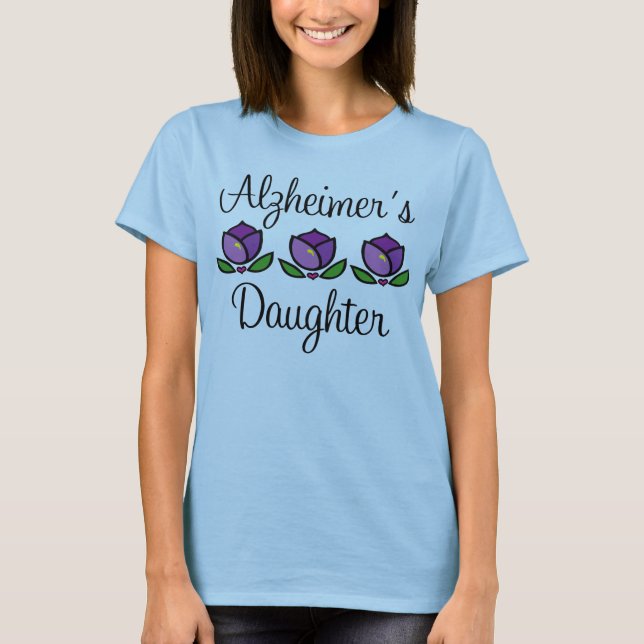 T-shirt La pièce en t des femmes de la fille d'Alzheimer (Devant)
