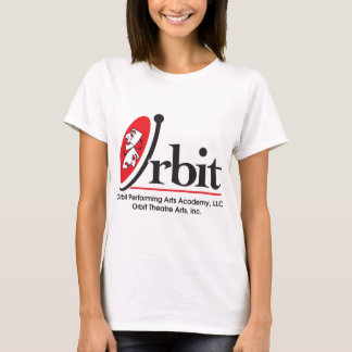 T-shirt La pièce en t des femmes de logo d'orbite
