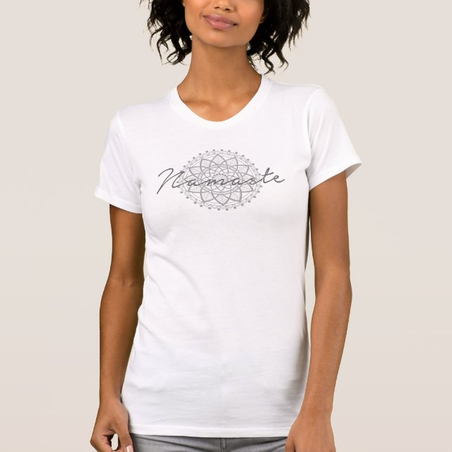 T-shirt La pièce en t des femmes de Namaste (Devant)