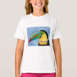 T-shirt La pièce en t des filles hérissées par collier